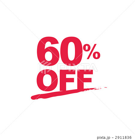 60％OFFセールの文字 2911836