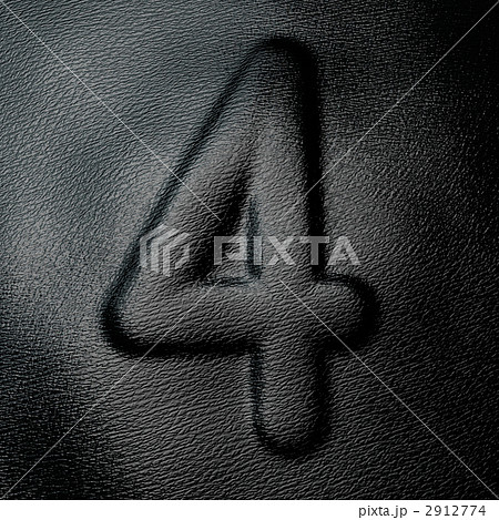 皮革 なめし革 牛革 革 レザー 数字 4 2912774