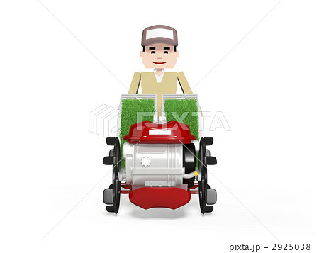 田植え機を操作する男性 2925038