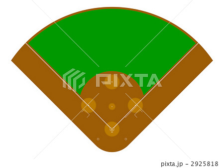 野球グラウンドのイラスト素材