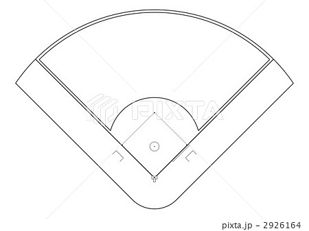 野球グラウンドのイラスト素材