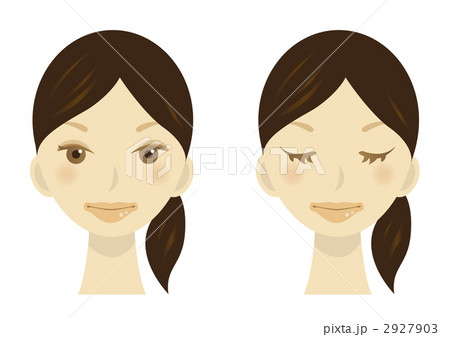 女性 顔 イラスト 2927903