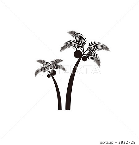 やしの木 椰子 影のイラスト素材 2932728 Pixta