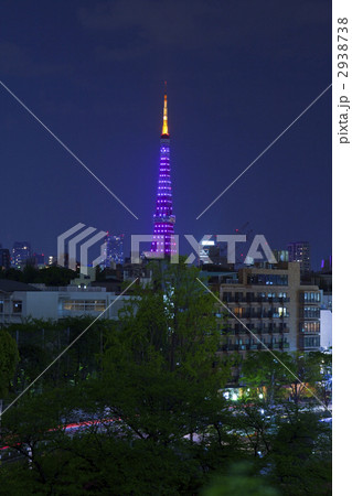 東京タワーライトアップ(六本木より) 東京タワーライトアップ(六本木より) 2938738