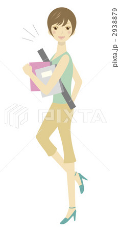 働く女性 イラストのイラスト素材