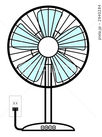 扇風機のイラスト素材