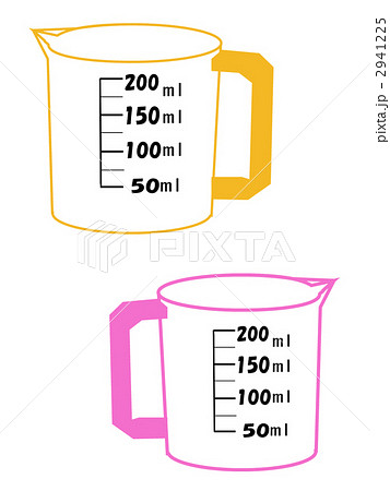 メジャーカップ 計量カップ キッチン用品のイラスト素材