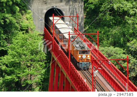 トロッコ電車と鉄橋 2947585