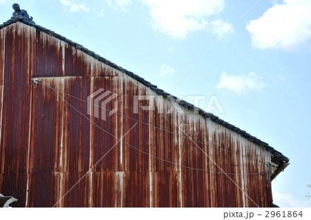 錆びた防火壁 2961864