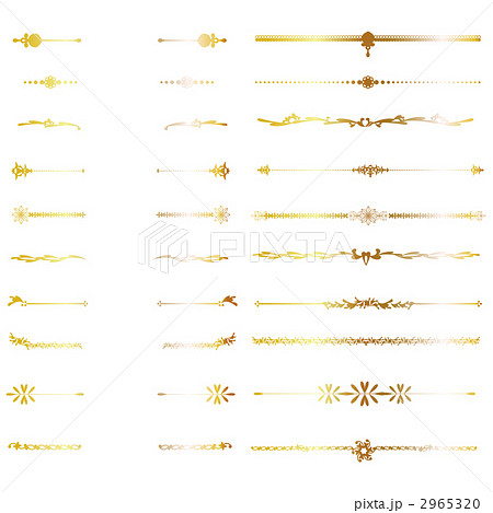 罫線 飾り罫 飾り線のイラスト素材