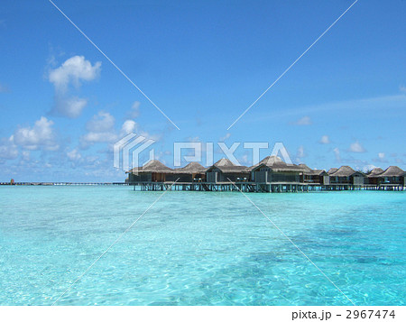 モルディブの水上コテージ 2967474