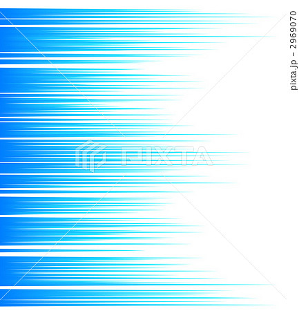 青いスピード線のイラスト素材 2969070 Pixta