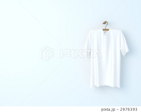 ティーシャツ ハンガー 壁のイラスト素材