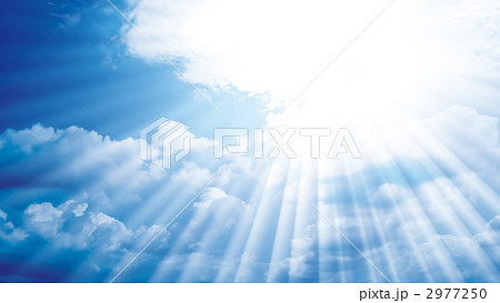 光る空のイラスト素材