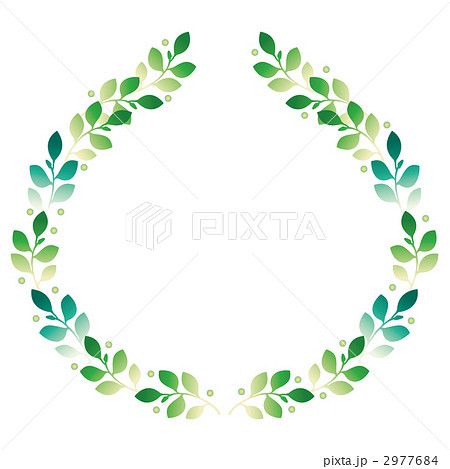 枠飾り 葉飾り 葉のイラスト素材