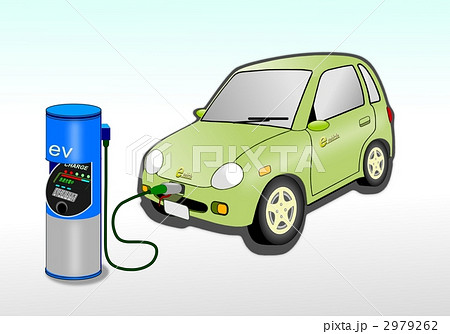 ev電気自動車と充電スタンド 2979262