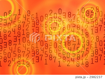 乱数 数字 数のイラスト素材
