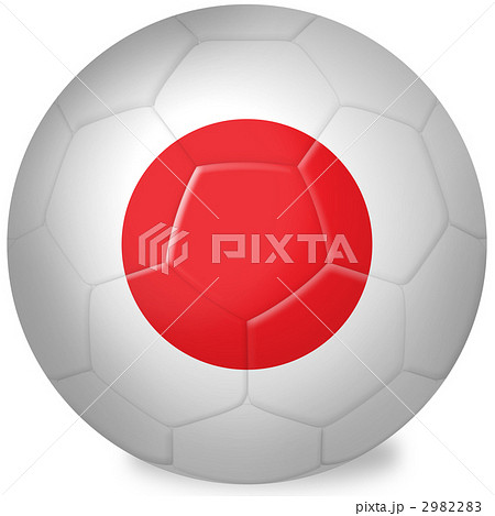 サッカーボール 国旗 日本のイラスト素材 292