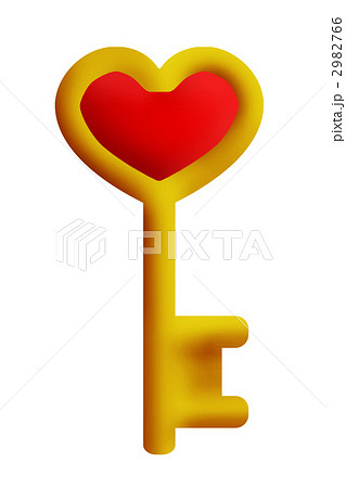 clip art heart key