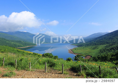 富士見峠から見た野反湖 2984097