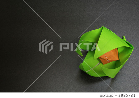 折り紙 ホオズキ ほおずきの写真素材