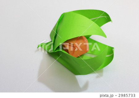 折り紙 ホオズキ ほおずきの写真素材 折り紙 ホオズキ ほおずきの写真素材