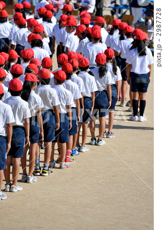 運動会　整列 2987728
