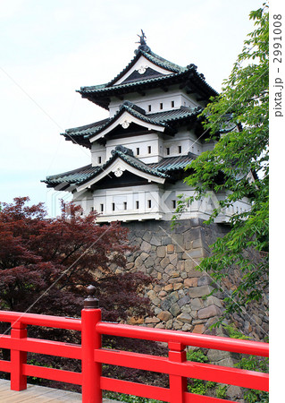 弘前城天守と下乗橋 2991008