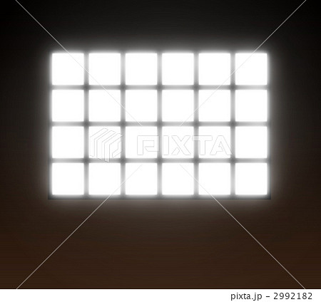 光の差し込む窓のイラスト素材