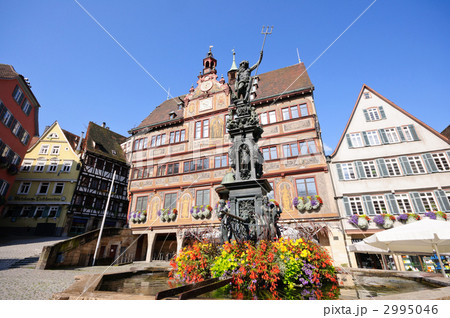 ドイツ テュービンゲン 市庁舎とマルクト広場 ドイツ テュービンゲン 市庁舎とマルクト広場 2995046