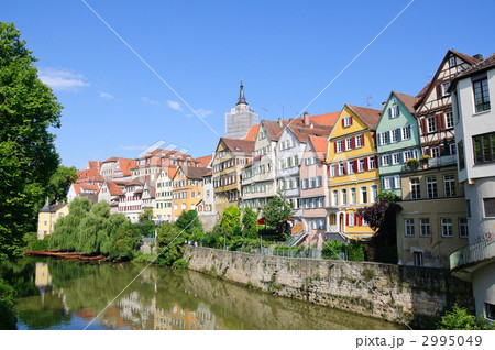 ドイツ テュービンゲン ネッカー川沿いの風景 ドイツ テュービンゲン ネッカー川沿いの風景 2995049