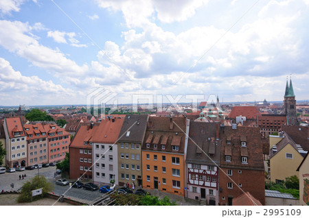 ドイツ　ニュルンベルク　カイザーブルクからの眺め 2995109