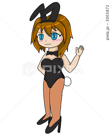 バニーガール（黒）のイラスト素材 [3003872] - PIXTA