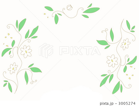 蔓 花 フレームのイラスト素材 蔓 花 フレームのイラスト素材