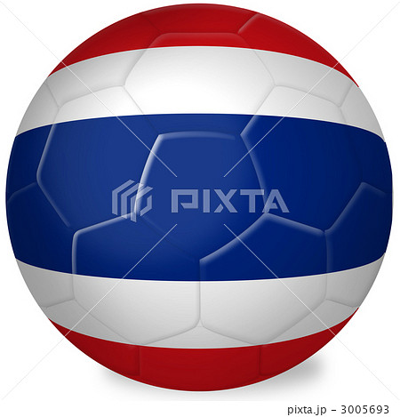 サッカーボール_国旗_タイ 3005693