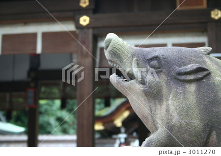 護王神社の狛猪1 3011270