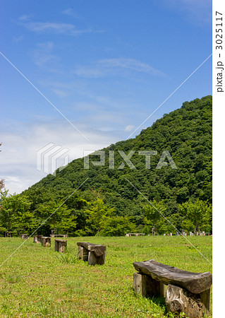 高原のベンチ 3025117