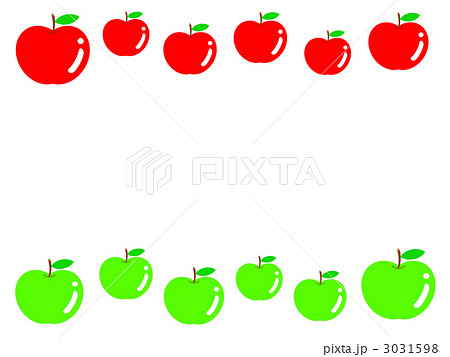 リンゴのフレームのイラスト素材 [3031598] - PIXTA