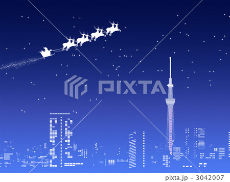 スカイツリーとサンタクロース 3042007