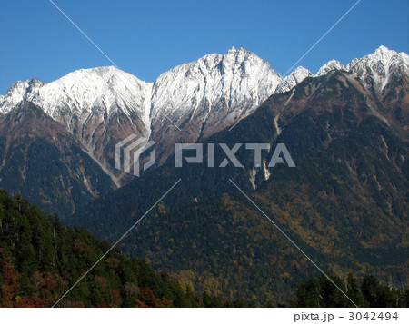 穂高連峰乾雪 3042494