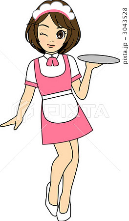 メイド風ウェイトレス メイド風ウェイトレス 3043528