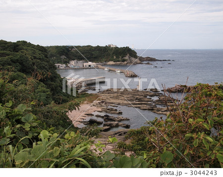 三浦半島 間口漁港の写真素材