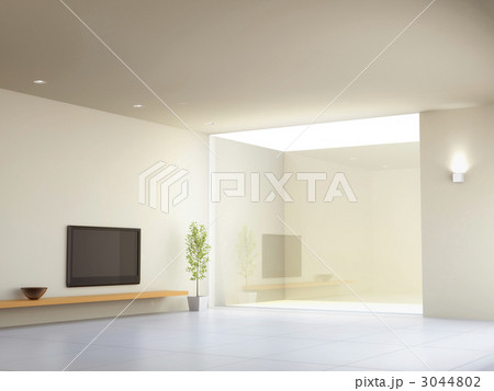 リビングルームと薄型テレビ 3044802