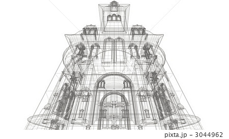 ワイヤーフレーム デザイン Cgのイラスト素材