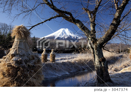 忍野村からの富士山 忍野村からの富士山 3047374