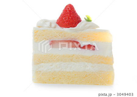 イチゴのショートケーキ(白バック) イチゴのショートケーキ(白バック) 3049403