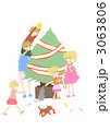 クリスマスツリー　飾り付け 3063806