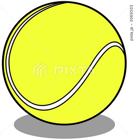 テニスボール イラストのイラスト素材