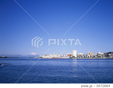 三崎港と富士山 3072664