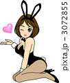 投げキッスをするバニーガール 3072855